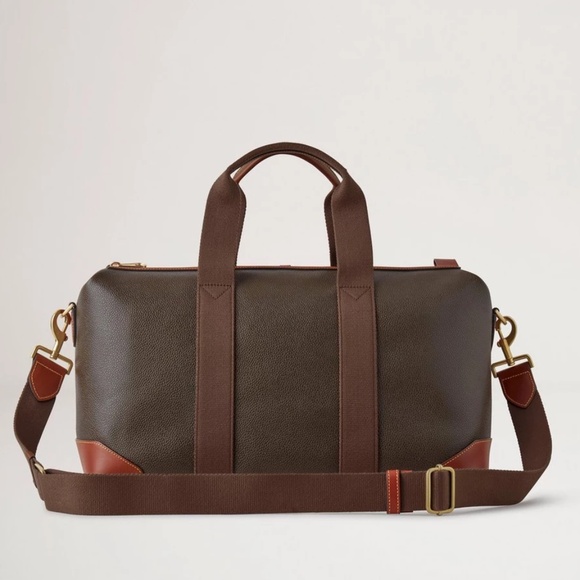Mulberry Brown and Tan Travel Bag with Leather Trim - Picture 7 of 7